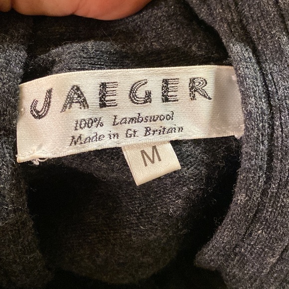 Jaeger - Gray Lambswool Sweater - Picture 8 of 8